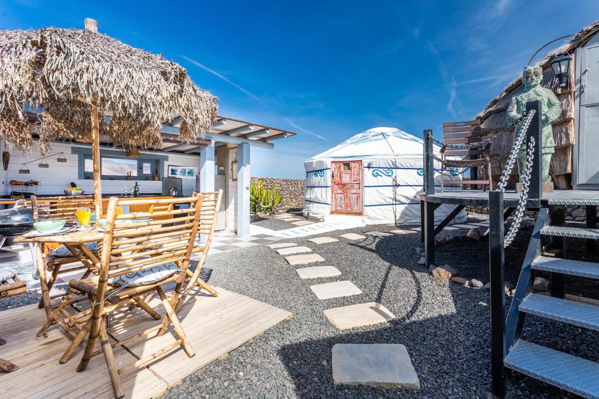 Finca De Arrieta Village - Yurts And Stone Cottages - Shared Pool - Walking Distance To Arrieta Beach - Eco Friendly Tabayesco エクステリア 写真